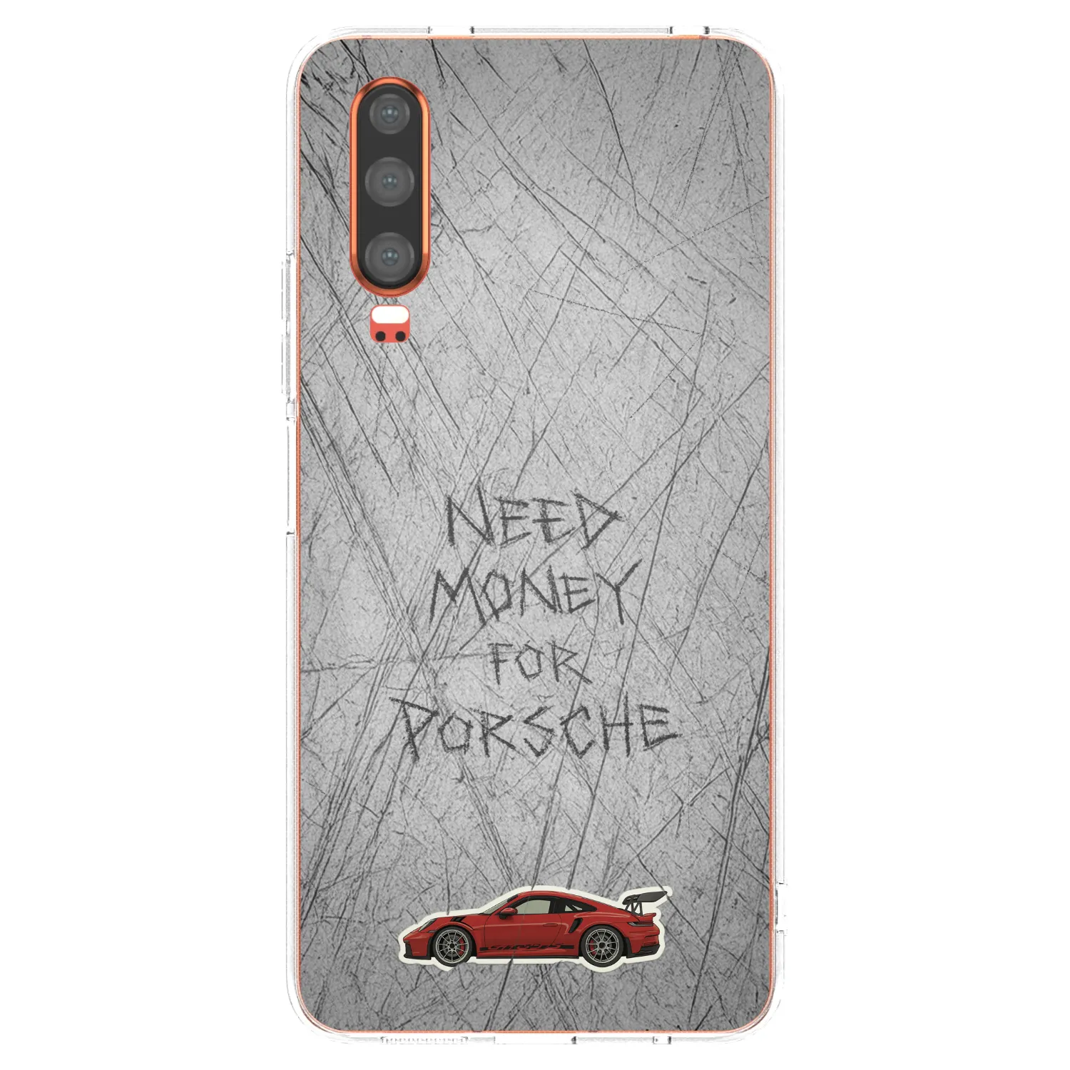 Picasee silikonowe przeźroczyste etui na Huawei P30 - Garage Scratch