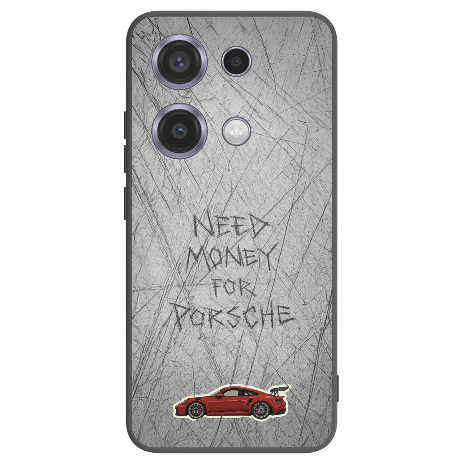 Picasee silikonowe czarne etui na Xiaomi Redmi Note 14S - Garage Scratch