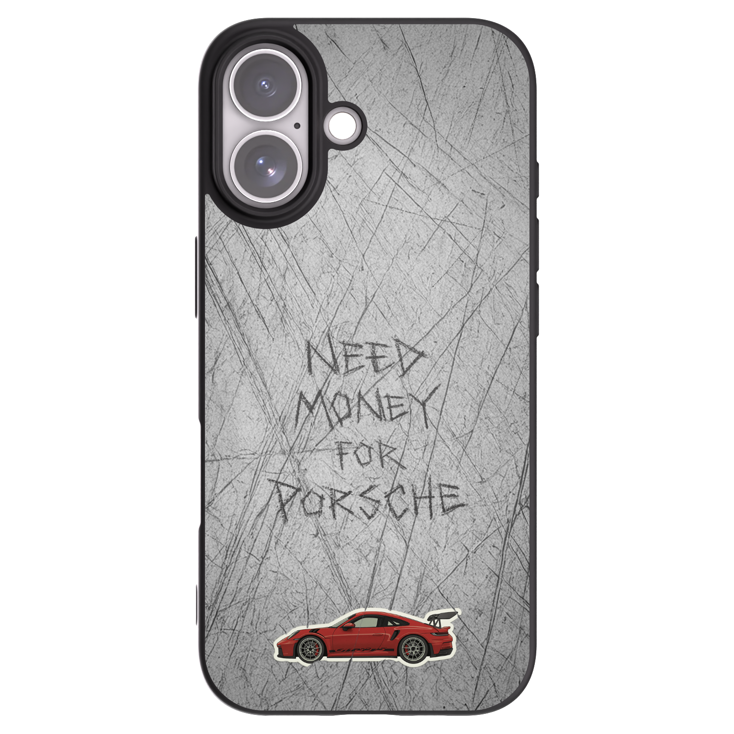 Picasee silikonowe czarne etui na Apple iPhone 17 - Garage Scratch