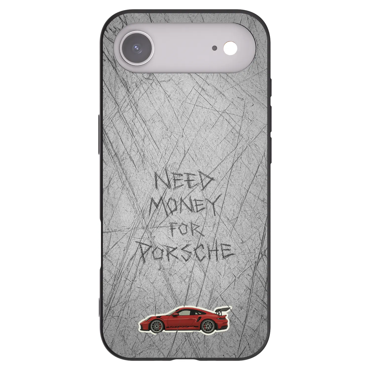 Picasee silikonowe czarne etui na Apple iPhone Air - Garage Scratch