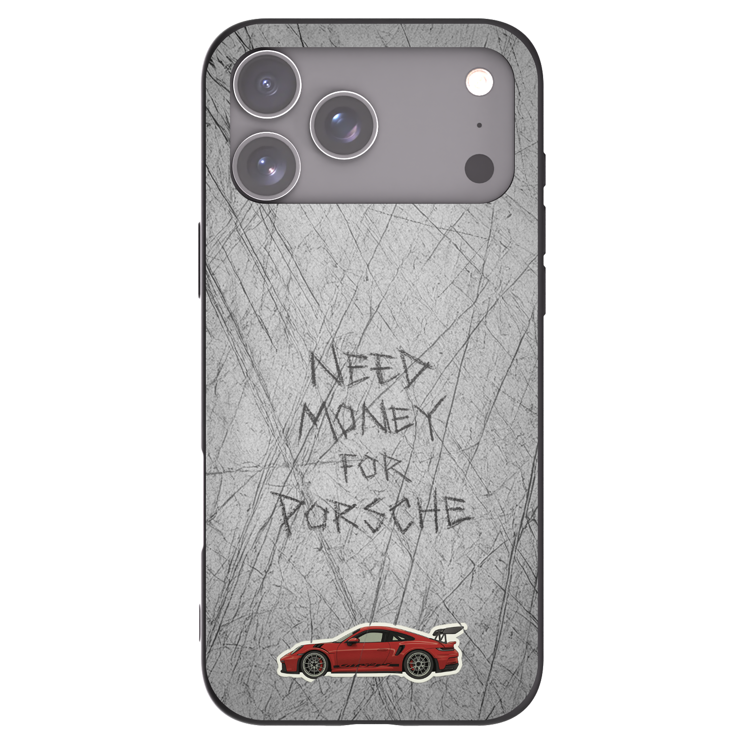 Picasee silikonowe czarne etui na Apple iPhone 17 Pro Max - Garage Scratch
