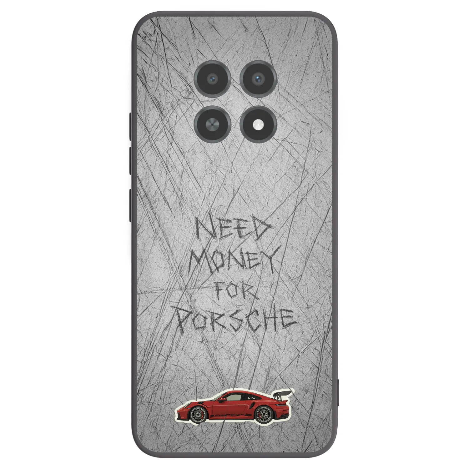 Picasee silikonowe czarne etui na Realme 12X - Garage Scratch