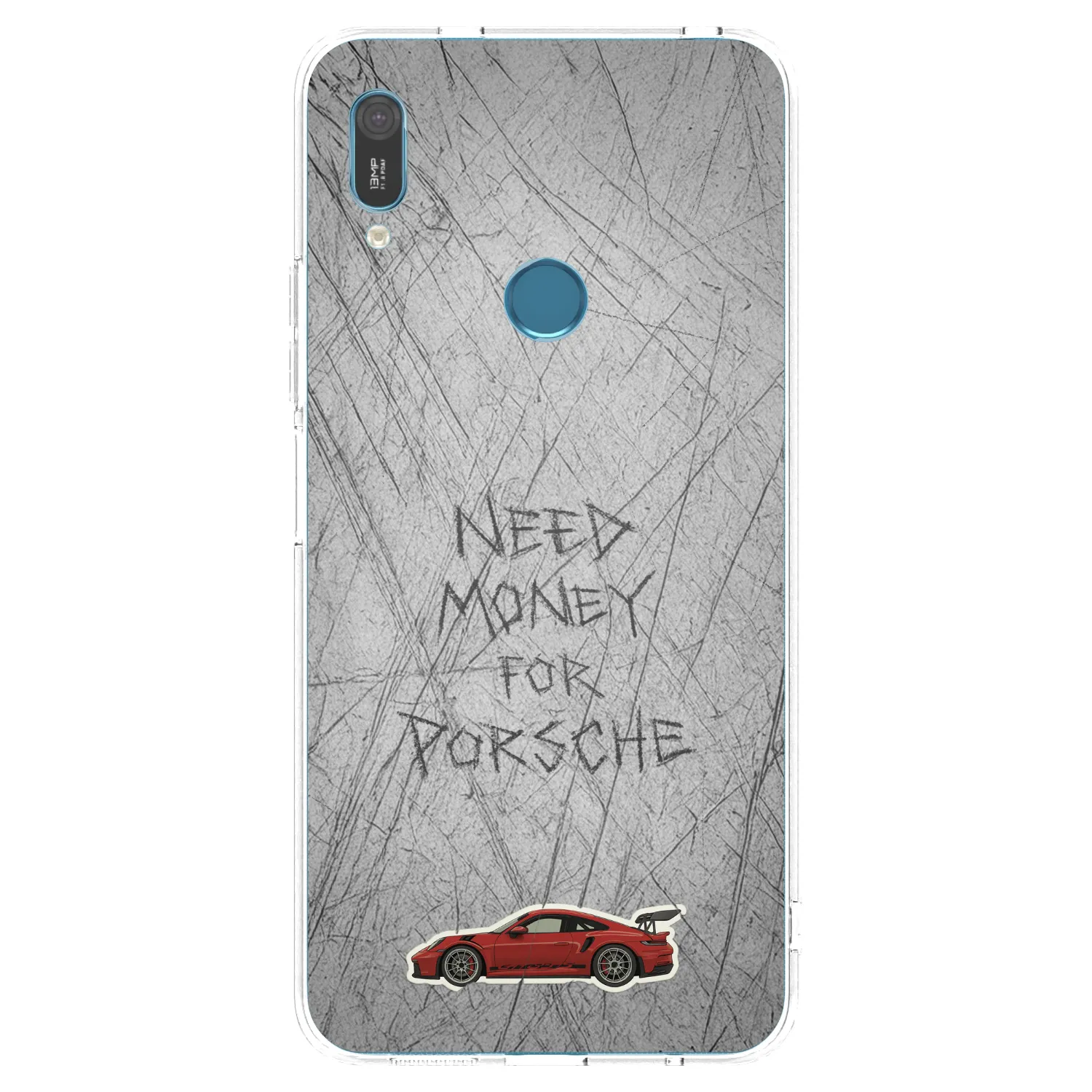 Picasee silikonowe przeźroczyste etui na Huawei Y6 2019 - Garage Scratch