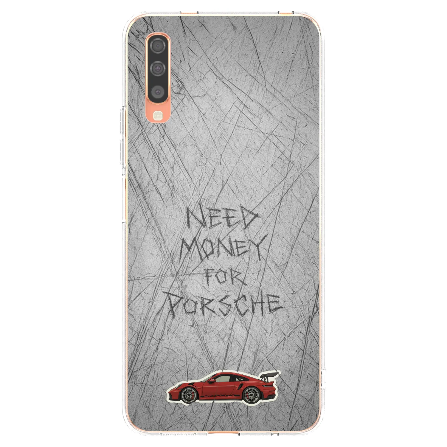 Picasee silikonowe przeźroczyste etui na Samsung Galaxy A70 A705F - Garage Scratch