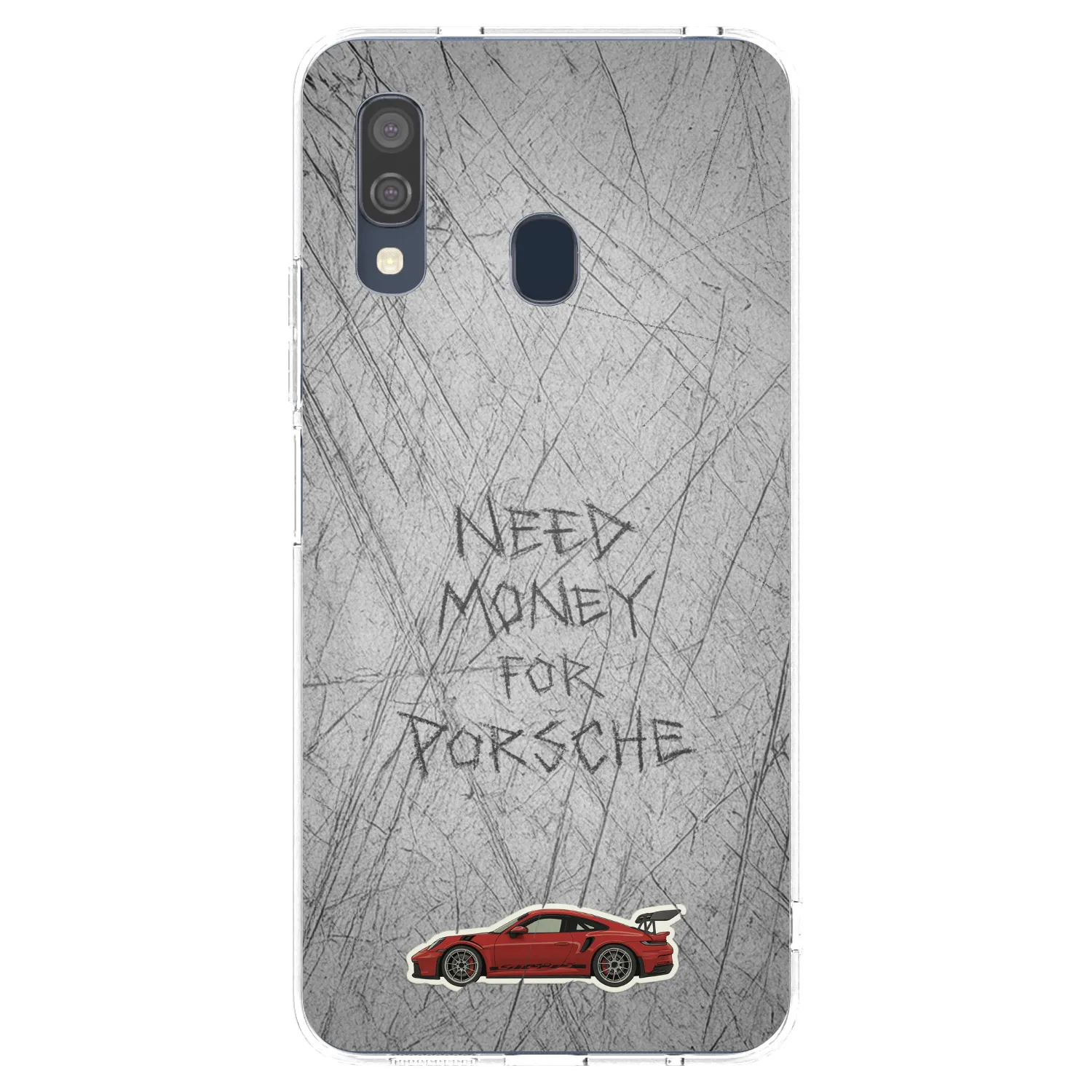 Picasee silikonowe przeźroczyste etui na Samsung Galaxy A40 A405F - Garage Scratch