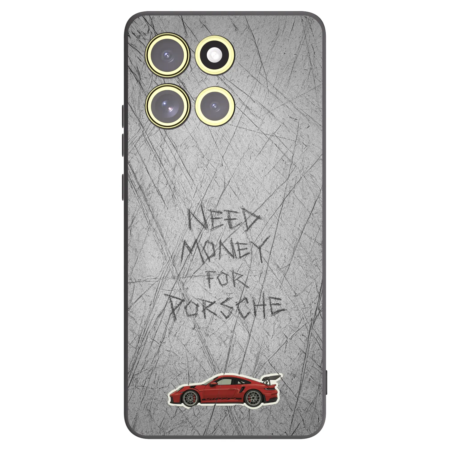 Picasee silikonowe czarne etui na Motorola Moto G86 5G - Garage Scratch