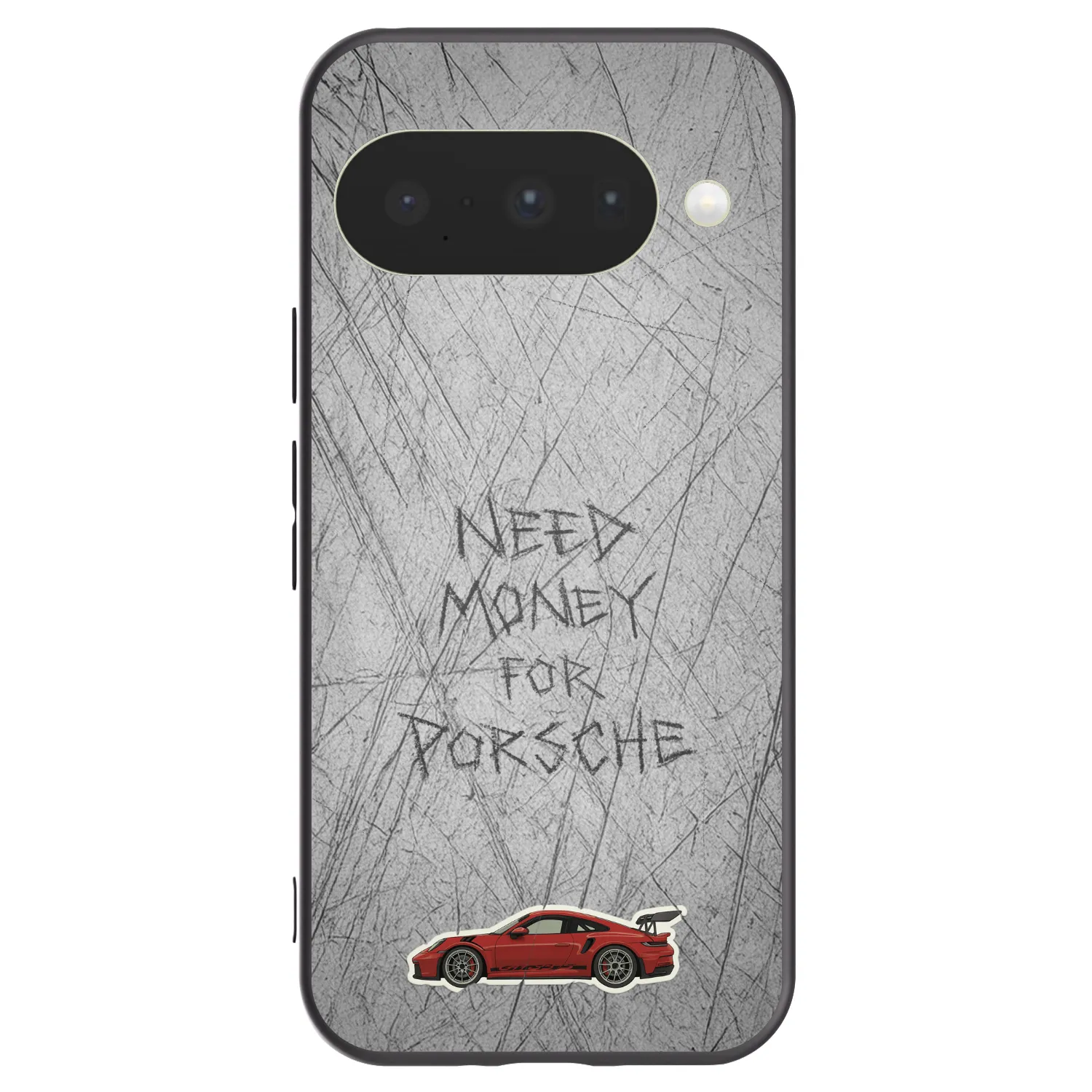 Picasee silikonowe czarne etui na Google Pixel 10 - Garage Scratch