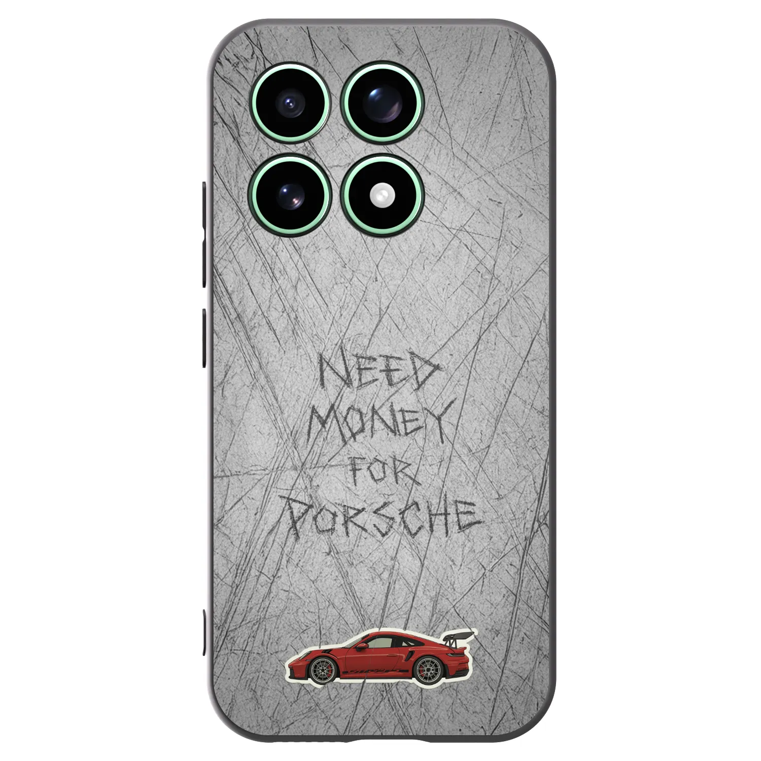 Picasee silikonowe czarne etui na Xiaomi 17 - Garage Scratch