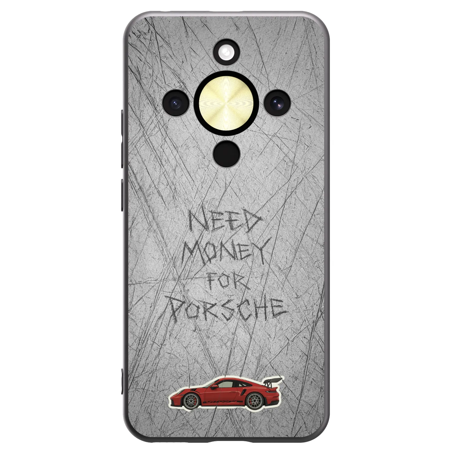 Picasee silikonowe czarne etui na Honor Magic8 Lite 5G - Garage Scratch