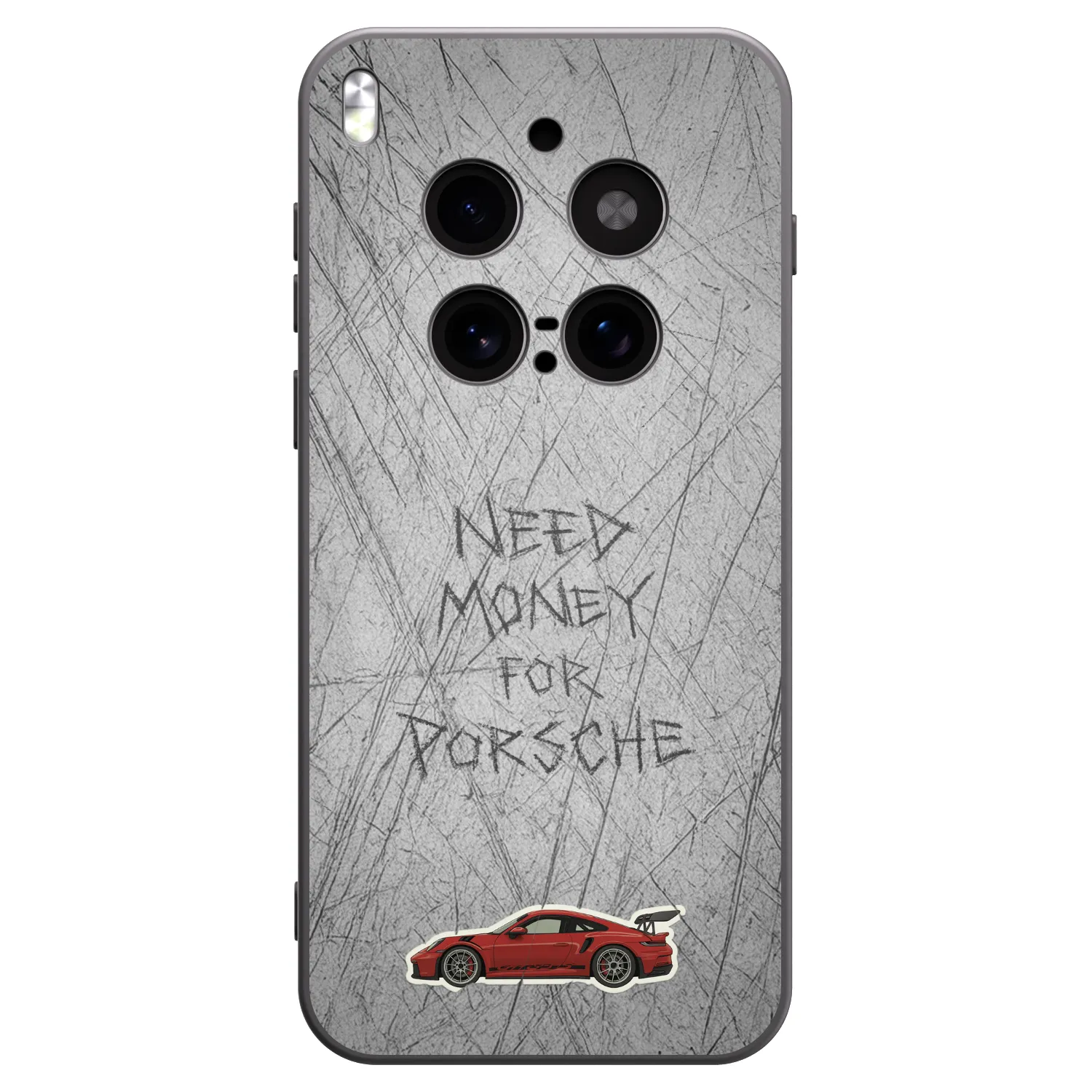 Picasee silikonowe czarne etui na Vivo X300 Pro - Garage Scratch