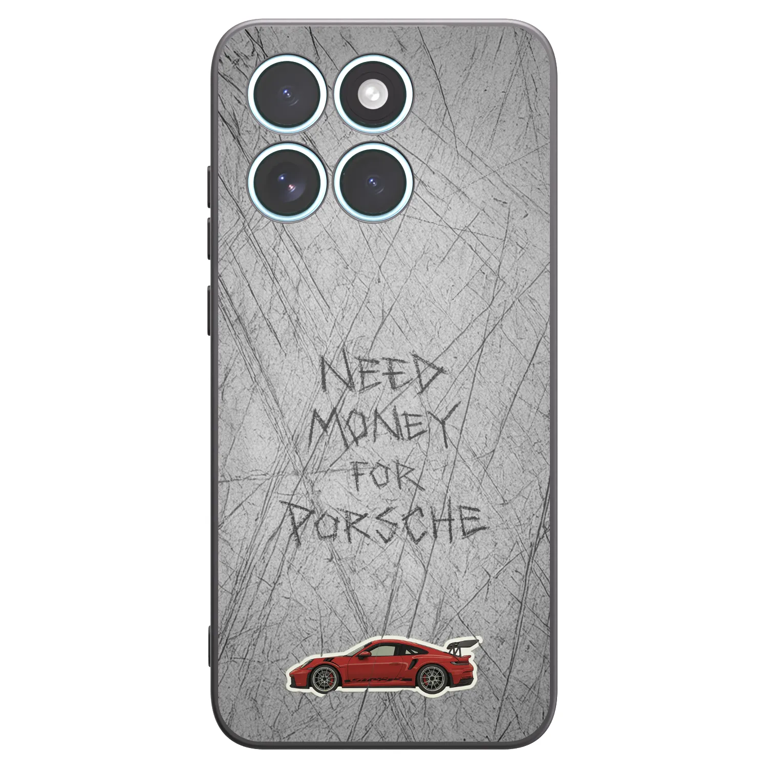 Picasee silikonowe czarne etui na Motorola Edge 70 Fusion - Garage Scratch