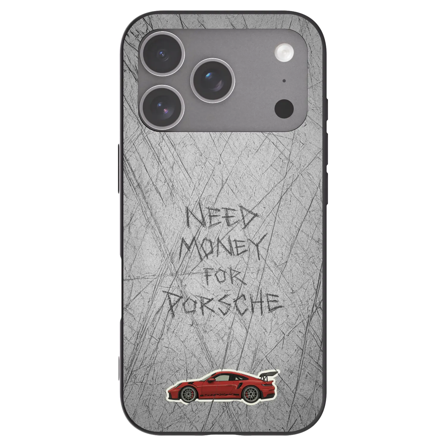 Picasee silikonowe czarne etui na Apple iPhone 18 Pro - Garage Scratch
