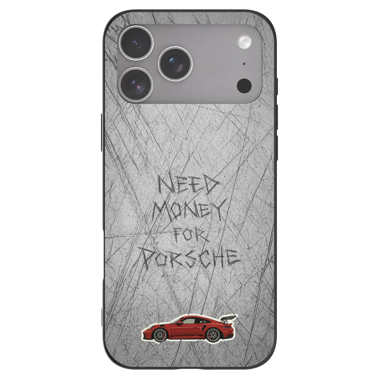 Picasee silikonowe czarne etui na Apple iPhone 18 Pro Max - Garage Scratch