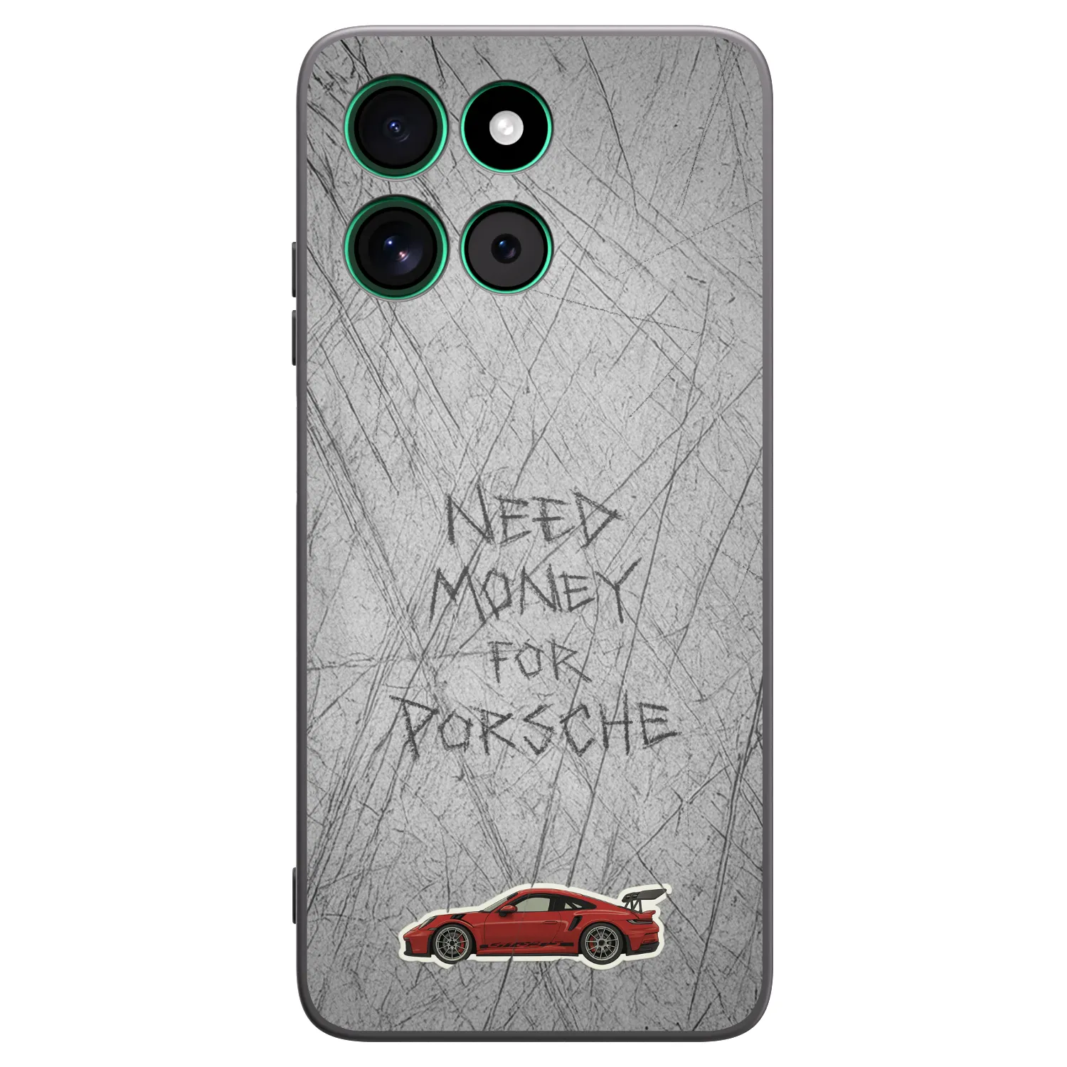 Picasee silikonowe czarne etui na Motorola Moto G57 Power - Garage Scratch