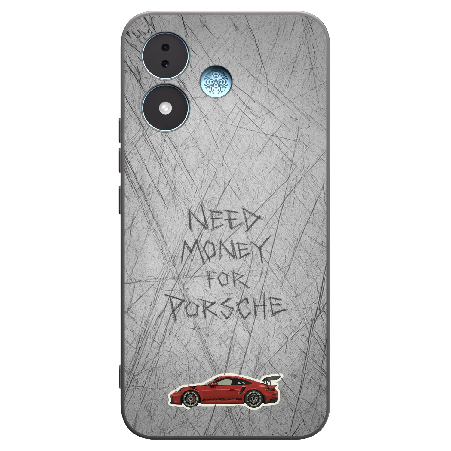 Picasee silikonowe czarne etui na Xiaomi Redmi Note 17 5G - Garage Scratch