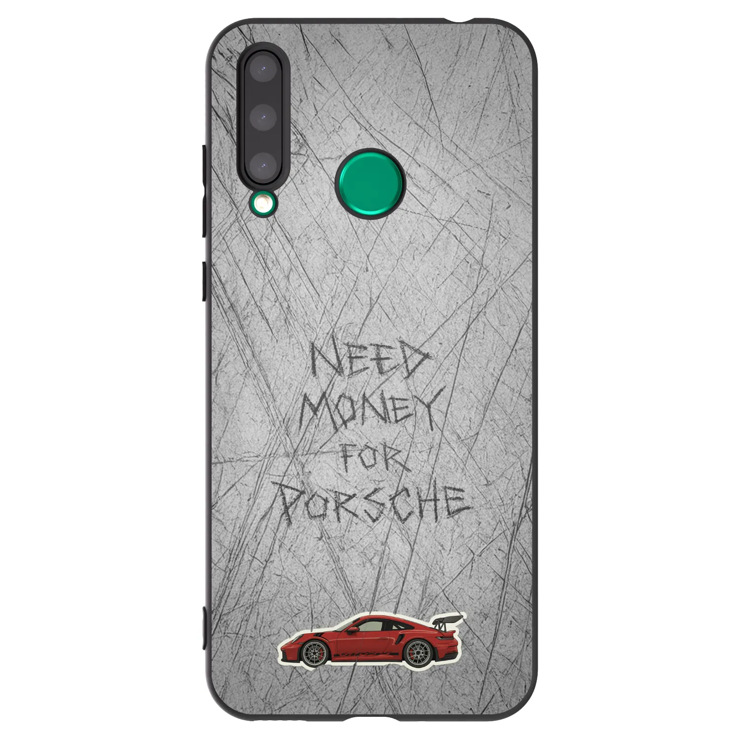 Picasee silikonowe czarne etui na Honor 20 Lite - Garage Scratch