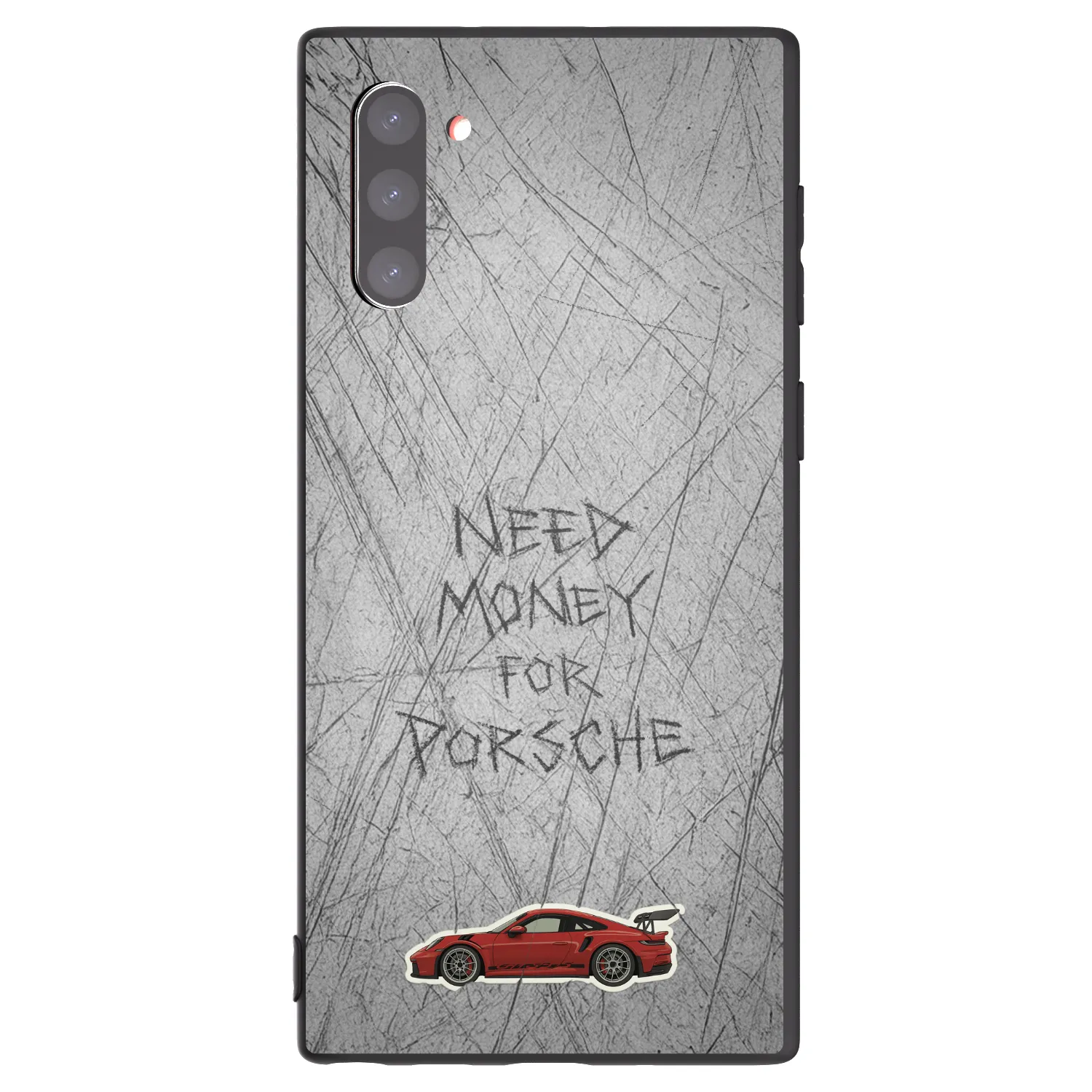 Picasee silikonowe czarne etui na Samsung Galaxy Note 10 N970F - Garage Scratch