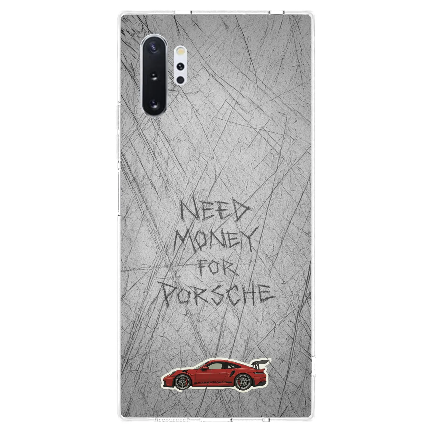 Picasee silikonowe przeźroczyste etui na Samsung Galaxy Note 10+ N975F - Garage Scratch