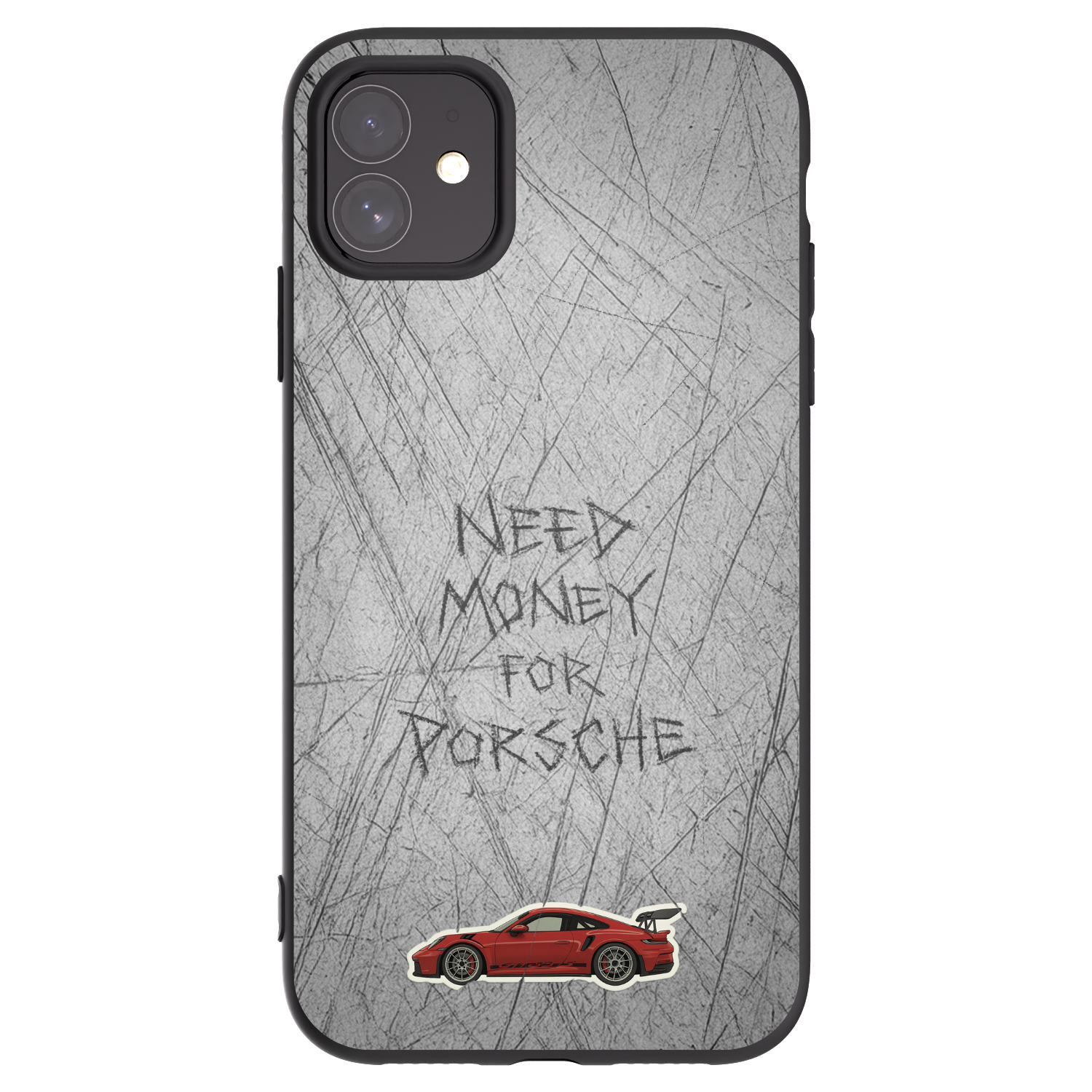 Picasee silikonowe czarne etui na Apple iPhone 11 - Garage Scratch