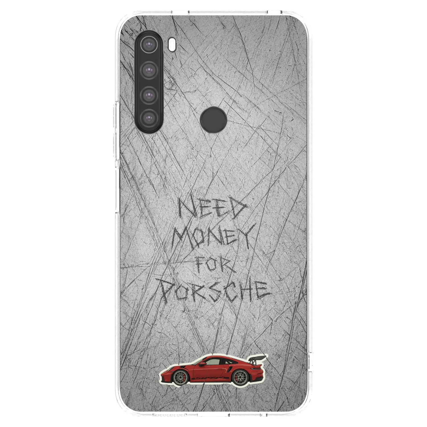 Picasee silikonowe przeźroczyste etui na Xiaomi Redmi Note 8 - Garage Scratch