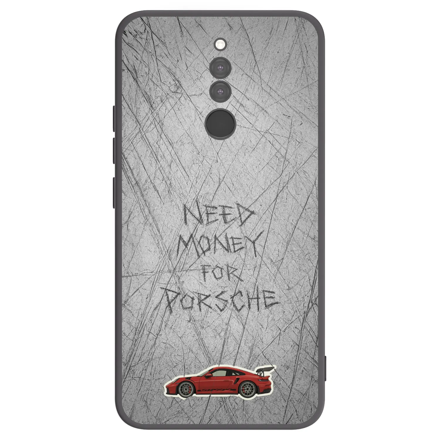 Picasee silikonowe czarne etui na Xiaomi Redmi 8 - Garage Scratch