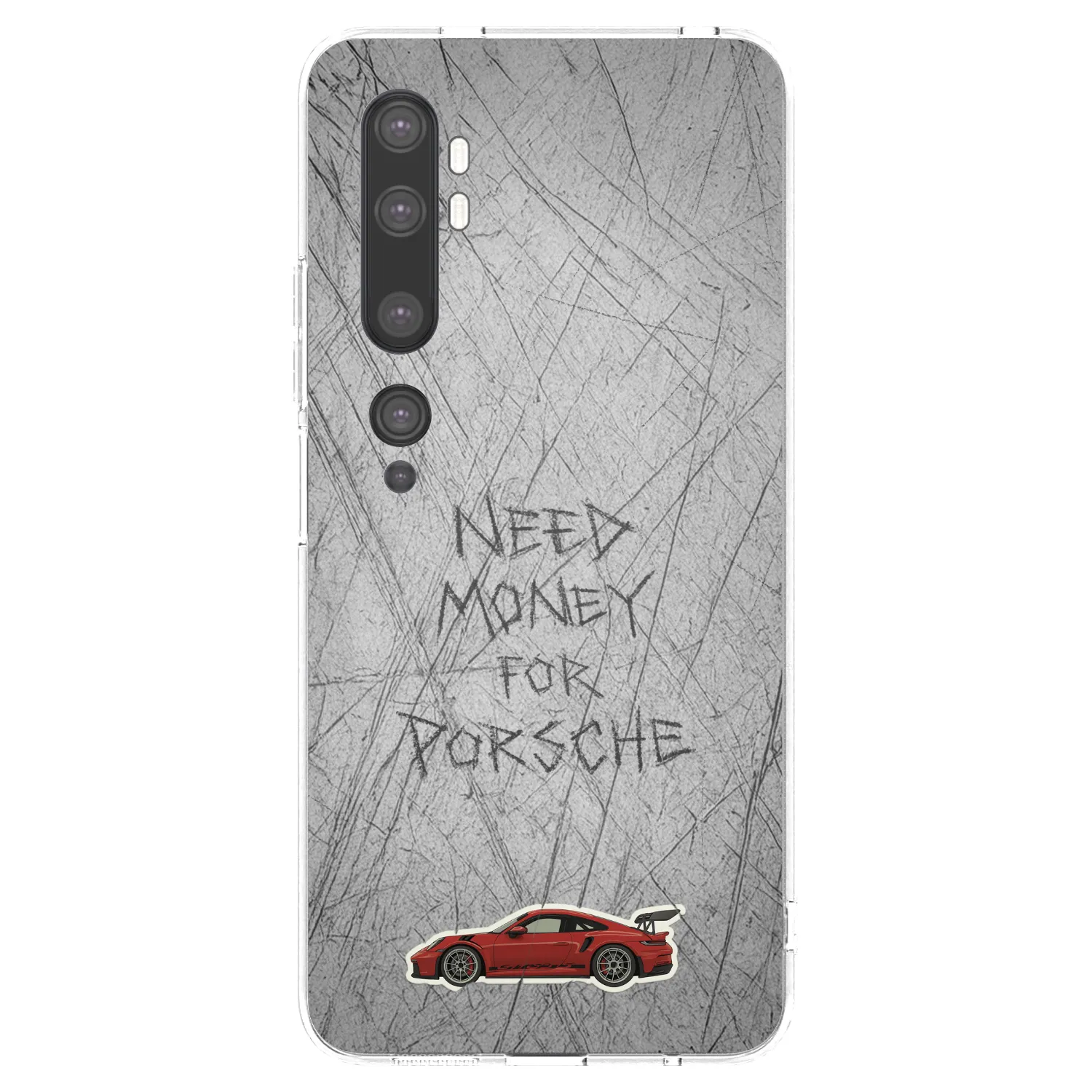 Picasee silikonowe przeźroczyste etui na Xiaomi Mi Note 10 (Pro) - Garage Scratch