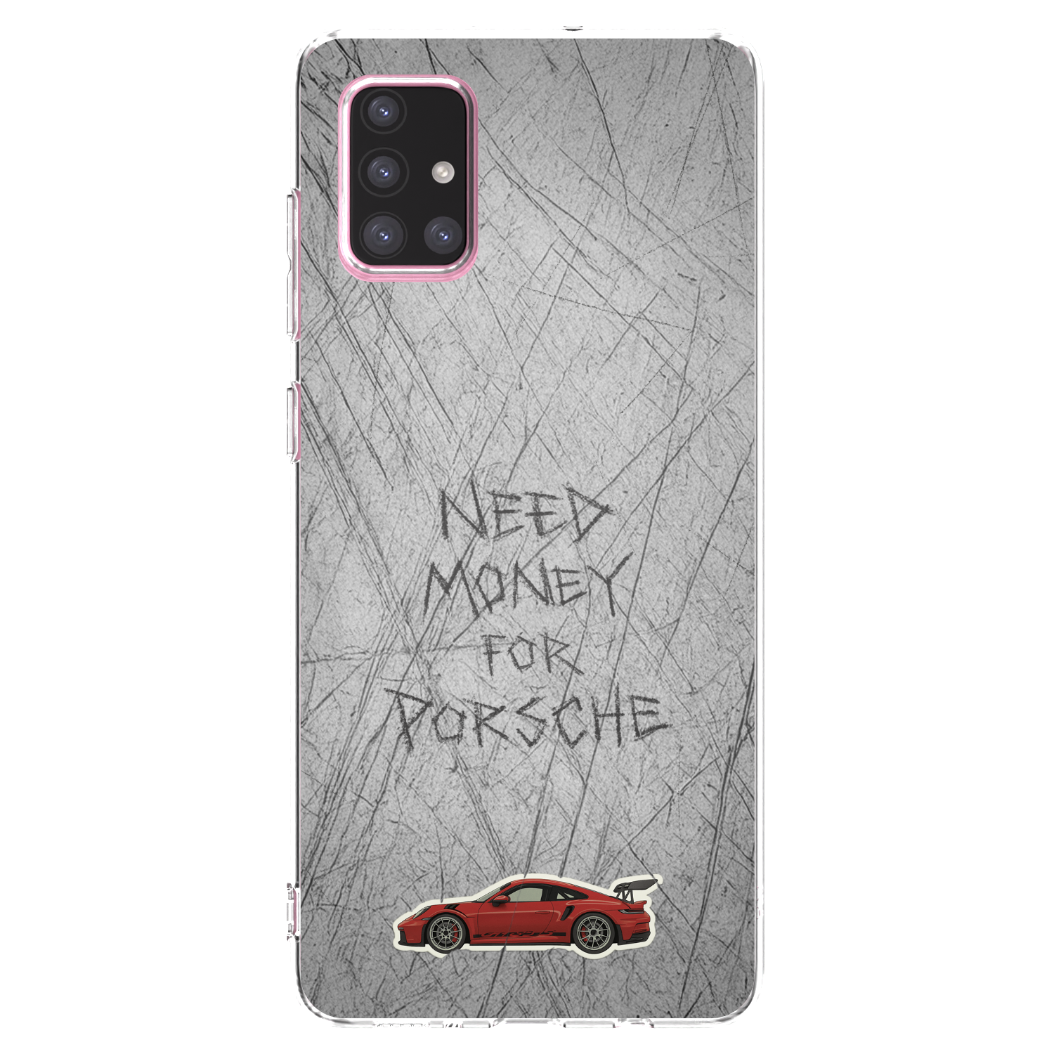 Picasee silikonowe przeźroczyste etui na Samsung Galaxy A71 A715F - Garage Scratch