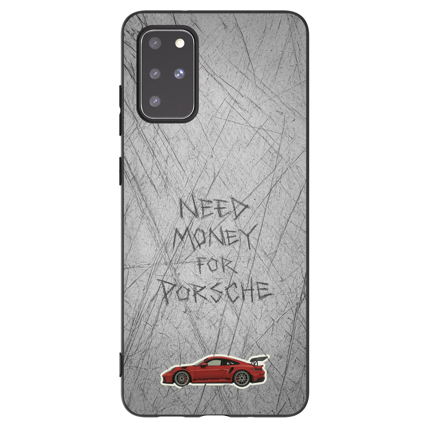 Picasee silikonowe czarne etui na Samsung Galaxy S20+ G985F - Garage Scratch