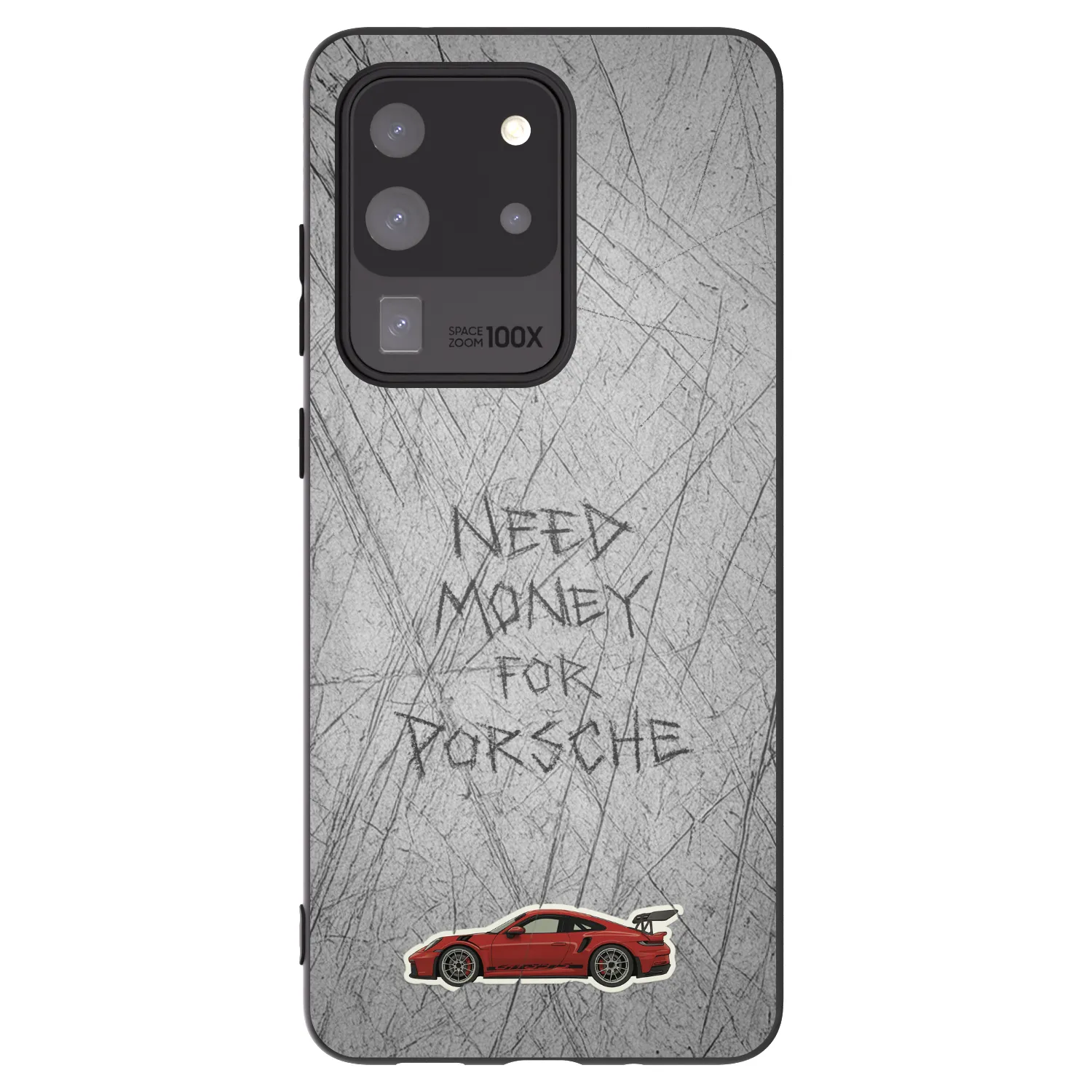 Picasee silikonowe czarne etui na Samsung Galaxy S20 Ultra 5G G988F - Garage Scratch