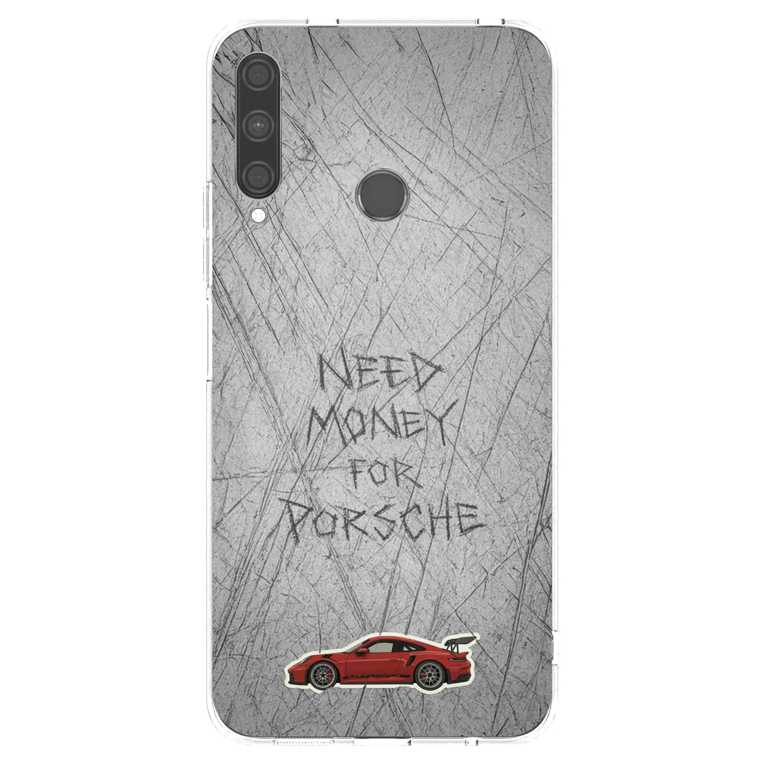 Picasee silikonowe przeźroczyste etui na Huawei P40 Lite E - Garage Scratch