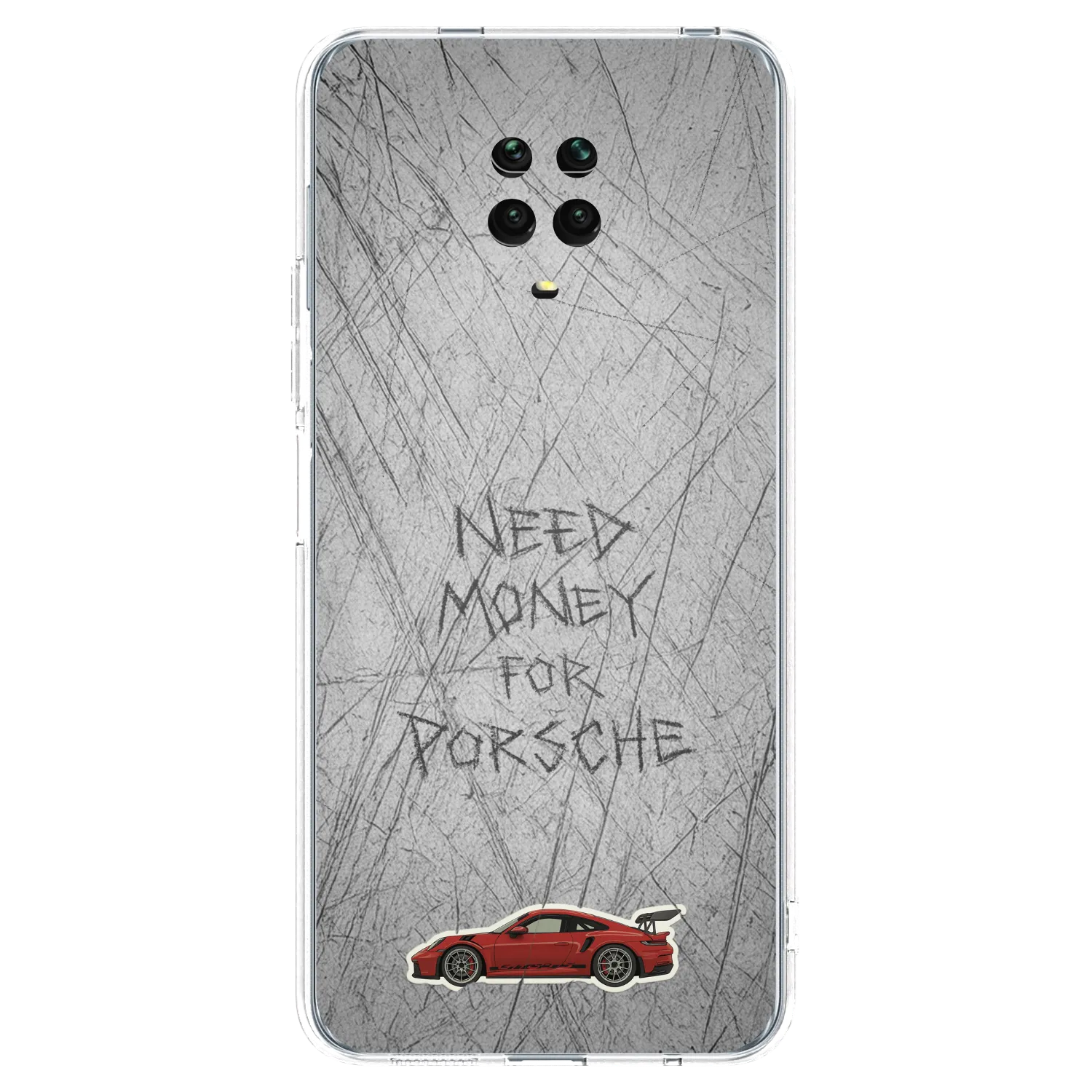Picasee silikonowe przeźroczyste etui na Xiaomi Redmi Note 9 Pro - Garage Scratch