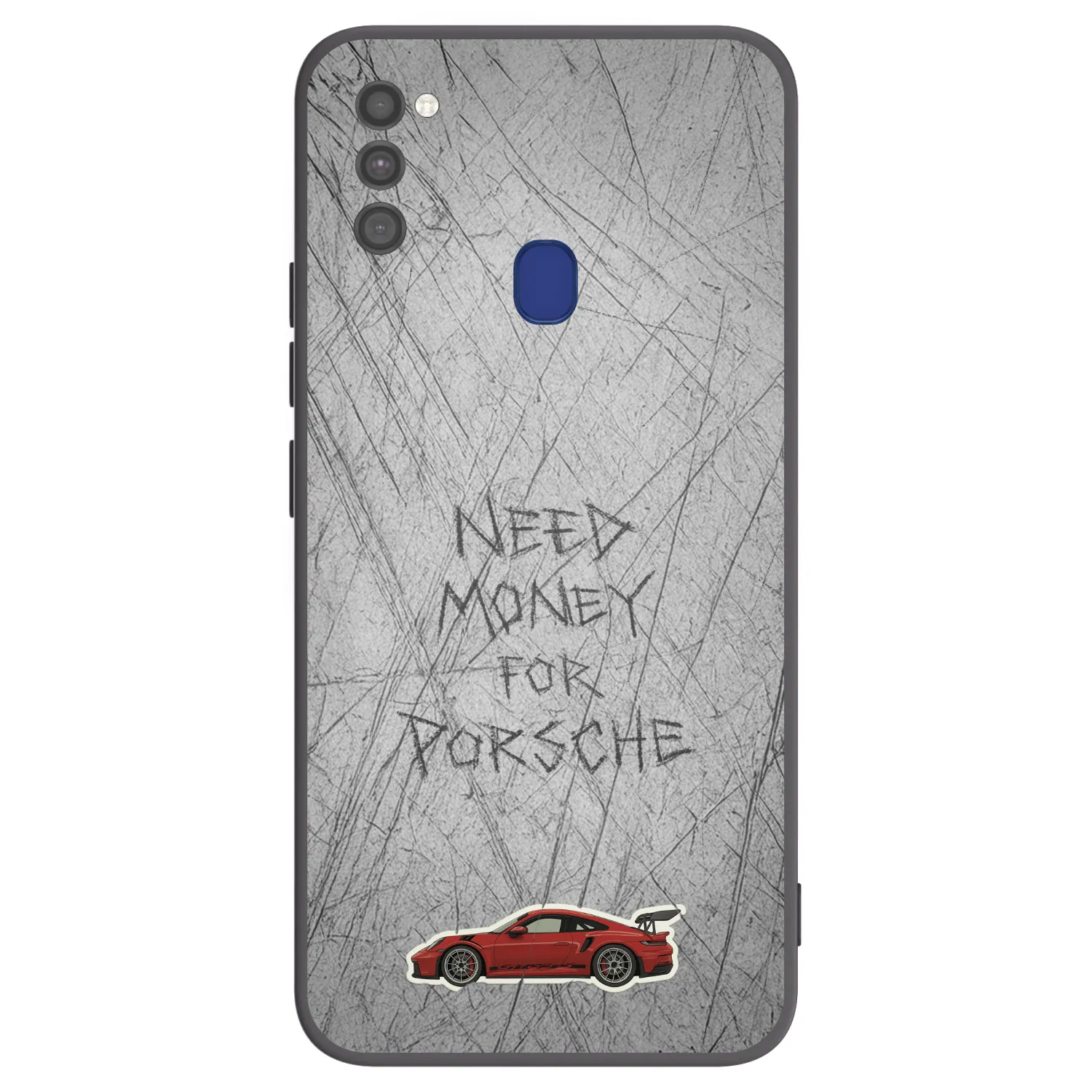 Picasee silikonowe czarne etui na Samsung Galaxy M21 M215F - Garage Scratch