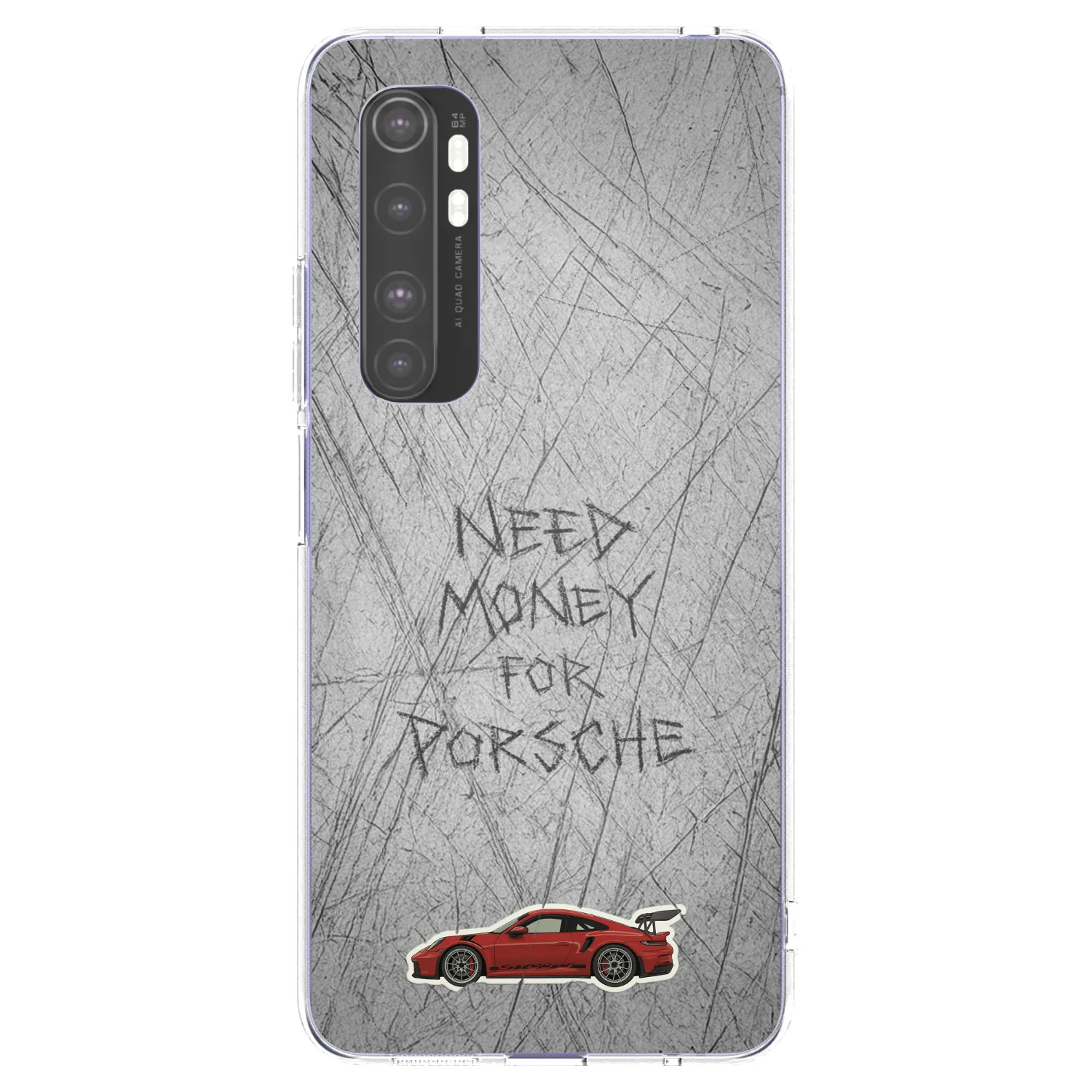 Picasee silikonowe przeźroczyste etui na Xiaomi Mi Note 10 Lite - Garage Scratch