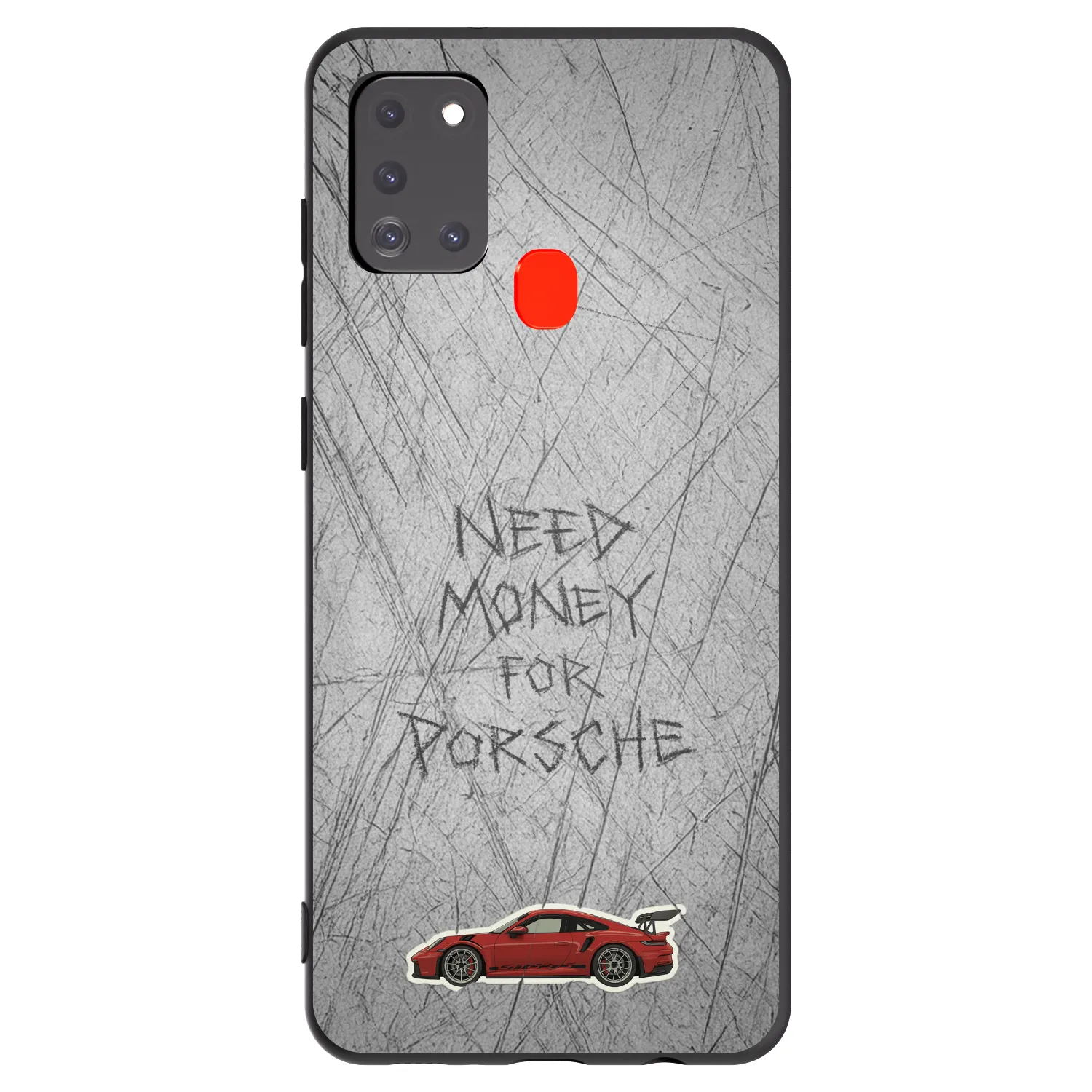 Picasee silikonowe czarne etui na Samsung Galaxy A21s - Garage Scratch
