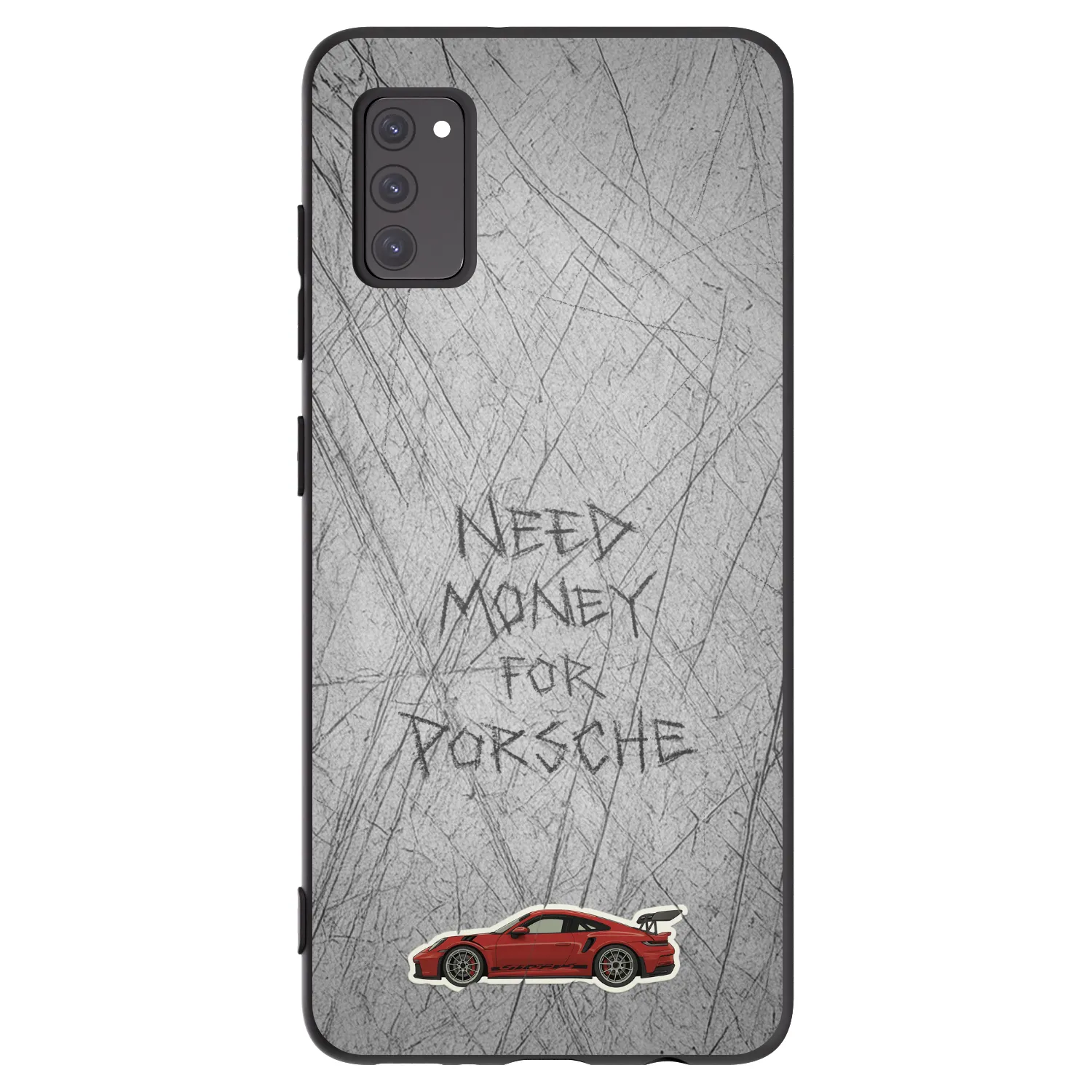 Picasee silikonowe czarne etui na Samsung Galaxy A41 A415F - Garage Scratch