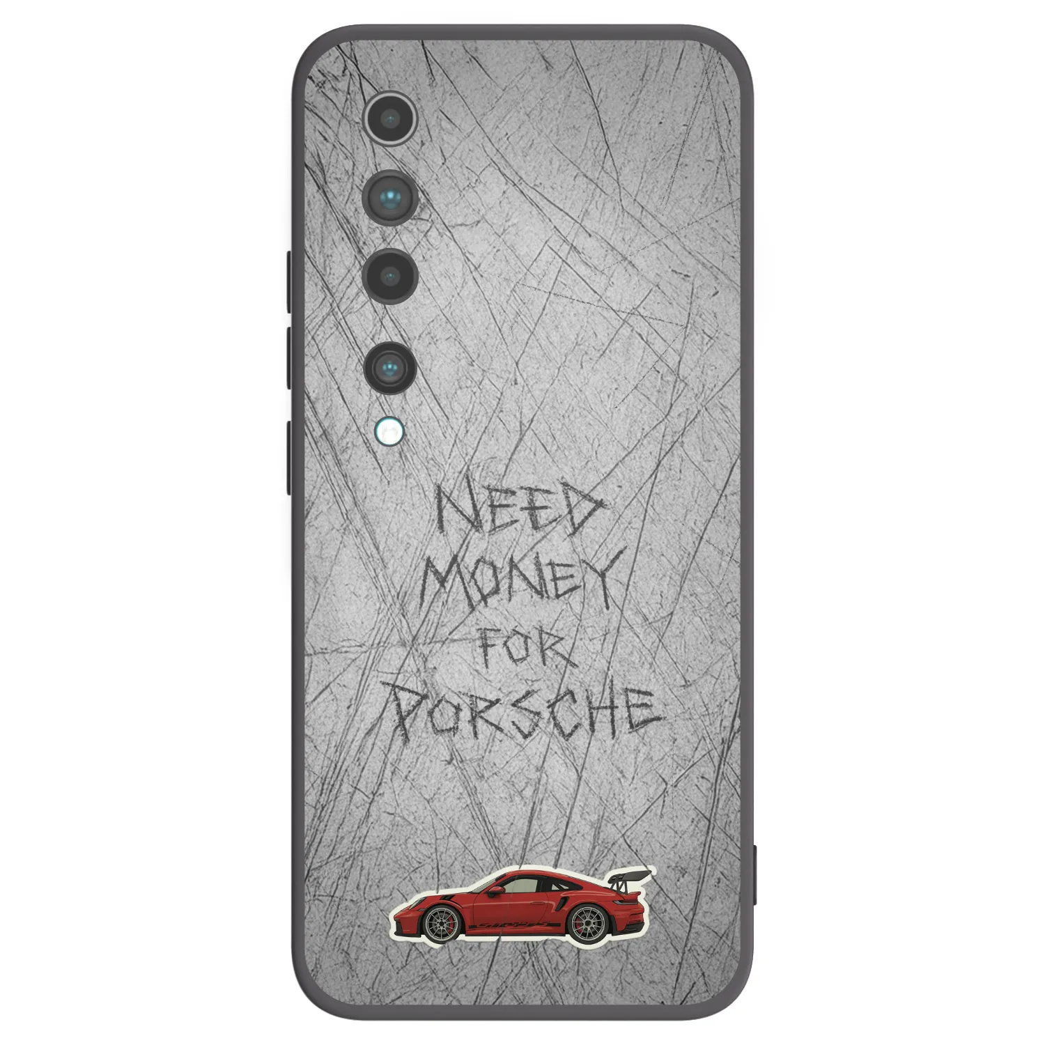 Picasee silikonowe czarne etui na Xiaomi Mi 10 - Garage Scratch