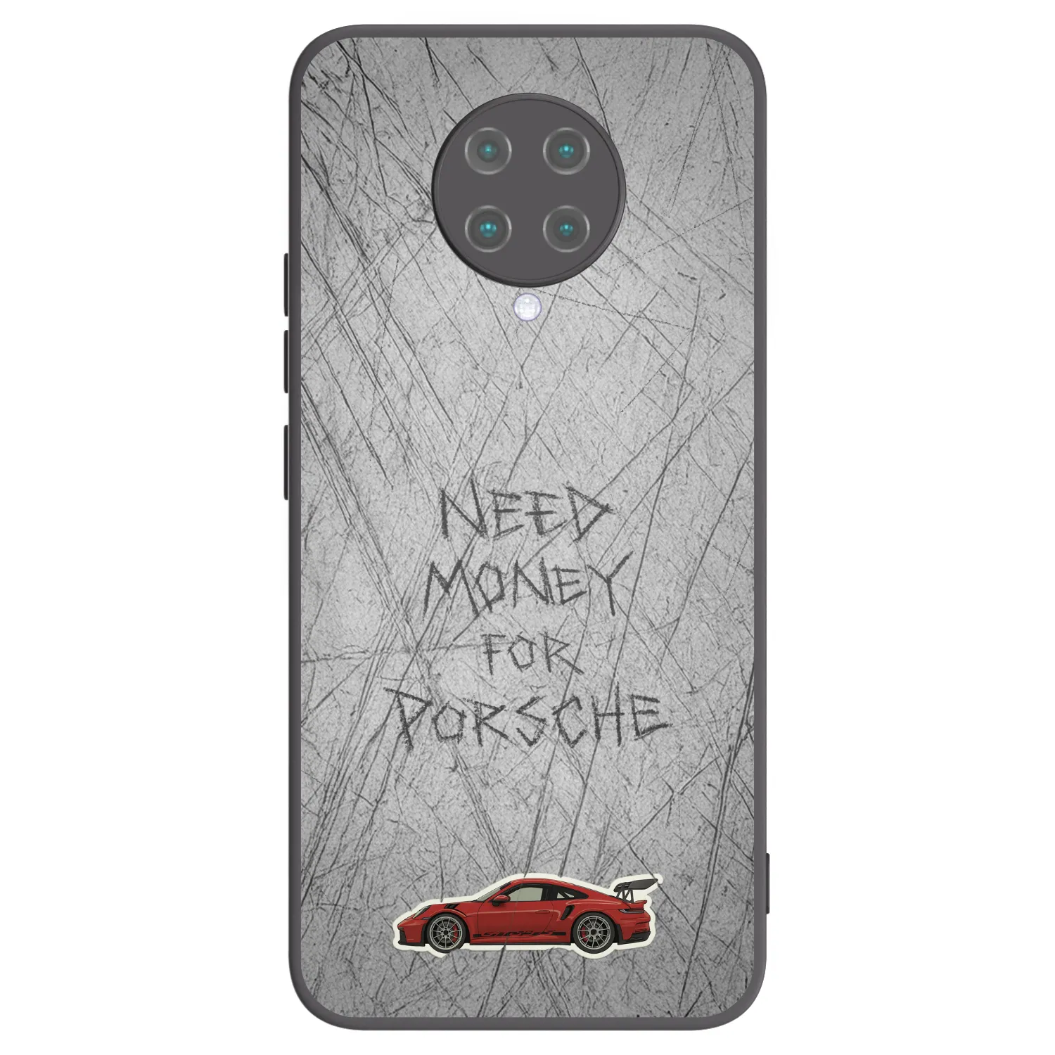 Picasee silikonowe czarne etui na Xiaomi Poco F2 Pro - Garage Scratch