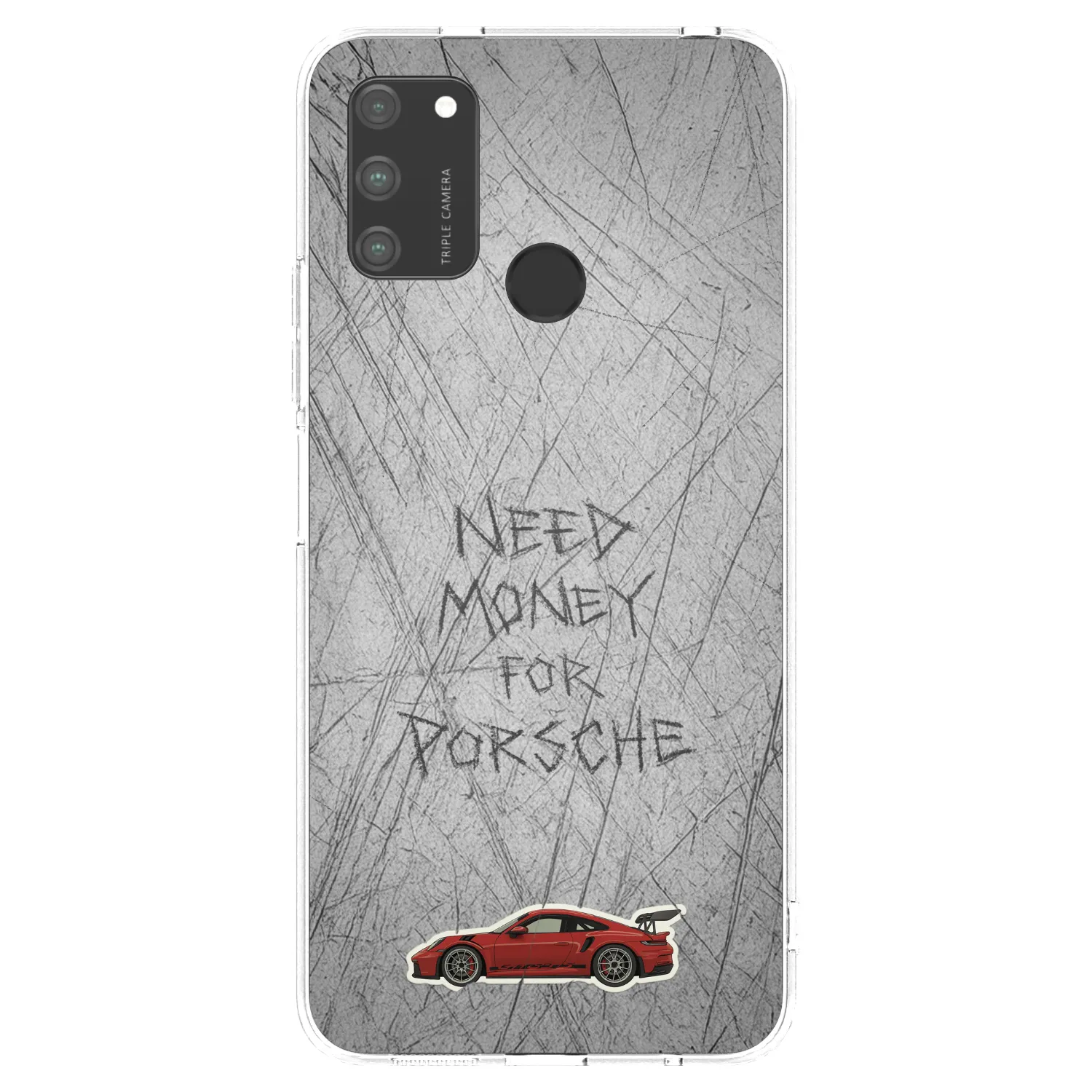 Picasee silikonowe przeźroczyste etui na Honor 9A - Garage Scratch