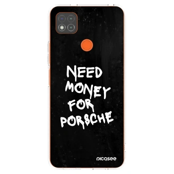 Picasee silikonowe przeźroczyste etui na Xiaomi Redmi 9C - Black Dollar