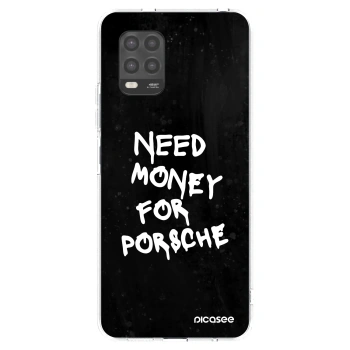 Picasee silikonowe przeźroczyste etui na Xiaomi Mi 10 Lite - Black Dollar