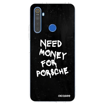 Picasee silikonowe przeźroczyste etui na Realme 5 - Black Dollar