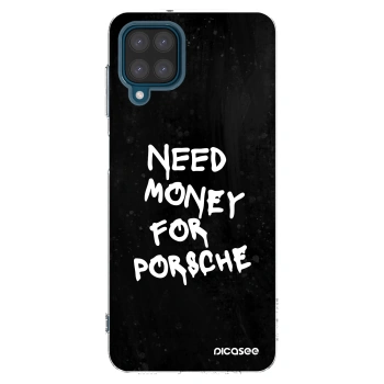 Picasee silikonowe przeźroczyste etui na Samsung Galaxy A12 A125F - Black Dollar