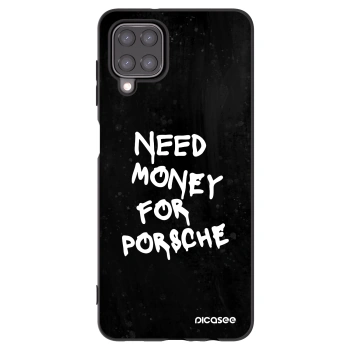 Picasee silikonowe czarne etui na Samsung Galaxy A12 A125F - Black Dollar