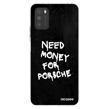 Picasee silikonowe przeźroczyste etui na Xiaomi Poco M3 - Black Dollar