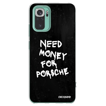 Picasee silikonowe przeźroczyste etui na Xiaomi Redmi Note 10 Pro - Black Dollar