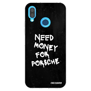 Picasee silikonowe przeźroczyste etui na Huawei P20 Lite - Black Dollar