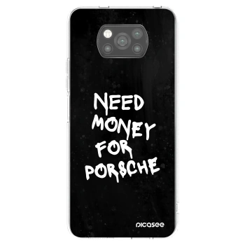 Picasee silikonowe czarne etui na Xiaomi Poco X3 Pro - Black Dollar