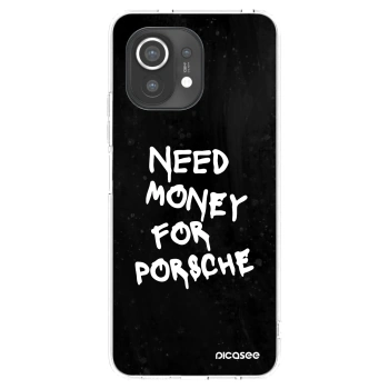 Picasee silikonowe przeźroczyste etui na Xiaomi Mi 11 - Black Dollar