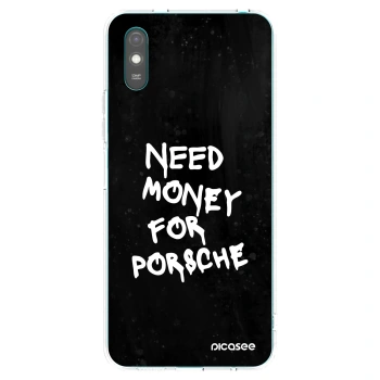 Picasee silikonowe przeźroczyste etui na Xiaomi Redmi 9AT - Black Dollar