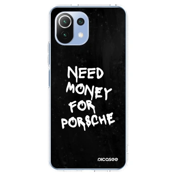 Picasee silikonowe przeźroczyste etui na Xiaomi Mi 11 Lite - Black Dollar